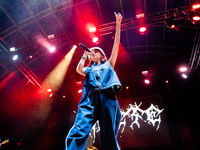 Ariete performs live at Carroponte on July 20, 2021 in Milan, Italy. (
