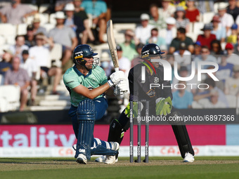 Will Jacks of Oval Invincibles during The Hundred between Oval Invincible Men and Manchester Originals Men at Kia Oval Stadium, in London, U...