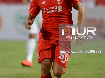 Lazar Markovic of Liverpool in actions during an international friendly match against True Thai Premier League All Stars at Rajamangala stad...