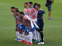Girona FC team during the friendly match between FC Barcelona and Girona FC, played at the Johan Cruyff Stadium on 24th July 2021, in Barcel...