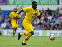 Crystal Palaces Jefrey Schlupp during the Pre-season Friendly match between Ipswich Town and Crystal Palace at Portman Road, Ipswich, Englan...