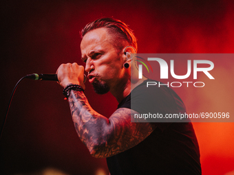 The groove/melodic metal band The Sixpounder performs during the Hybrid rock-metal festival Lauder Fest on 24 and 25 July 2021,  in Wroclaw,...