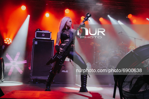 Mia Wallace  performs during the Hybrid rock-metal festival Lauder Fest on 24 and 25 July 2021,  in Wroclaw, Poland. The stars of this year'...
