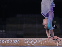 Hua-Tien Ting of Taiwan during women's qualification for the Artistic  Gymnastics final at the Olympics at Ariake Gymnastics Centre, Tokyo,...