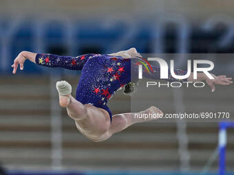 Grace Mccallum of United States of America during women's qualification for the Artistic  Gymnastics final at the Olympics at Ariake Gymnast...