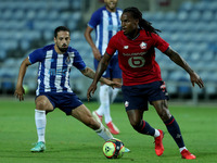Renato Sanches of Lille OSC (R ) vies with Bruno Costa of FC Porto during the pre-season friendly football match between FC Porto and Lille...