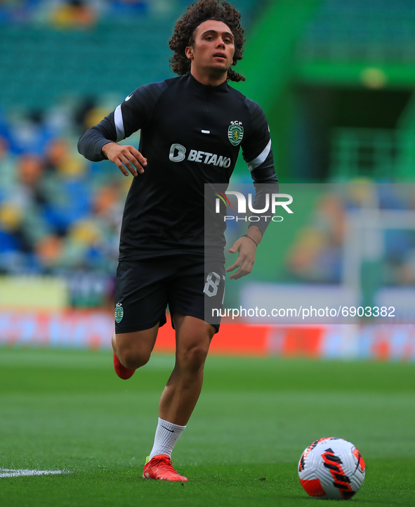 Gonçalo Esteves of Sporting CP during the Pre-Season Friendly match Cinco Violinos Trophy between Sporting CP and Olympique Lyonnais at Esta...
