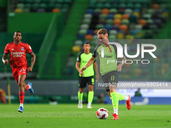 Nuno Santos of Sporting CP in action during the Pre-Season Friendly match Cinco Violinos Trophy between Sporting CP and Olympique Lyonnais a...
