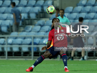 Renato Sanches of Lille OSC in action during the pre-season friendly football match between FC Porto and Lille OSC at the Algarve stadium in...