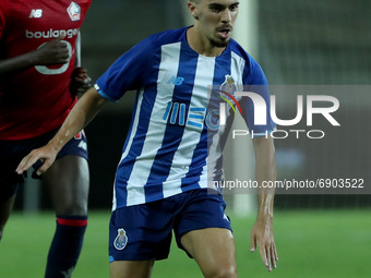 Luis Diaz of FC Porto in action during the pre-season friendly football match between FC Porto and Lille OSC at the Algarve stadium in Loule...
