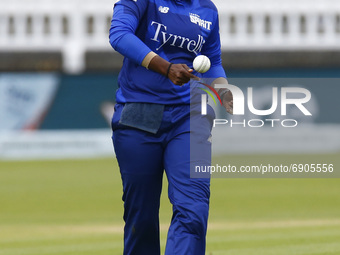 LONDON, ENGLAND - July 25:Deepit Sharma  of London Spirit Women  during The Hundred between London Spirit Women and Oval Invincible Women at...