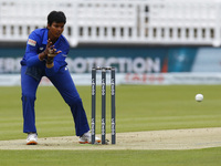 Deepit Sharma  of London Spirit Women during The Hundred between London Spirit Women and Oval Invincible Women at Lord's Stadium , London, U...