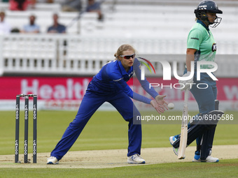 Charlie Dean of London Spirit Women during The Hundred between London Spirit Women and Oval Invincible Women at Lord's Stadium , London, UK...