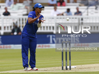 Chloe Tryon of London Spirit Women during The Hundred between London Spirit Women and Oval Invincible Women at Lord's Stadium , London, UK o...