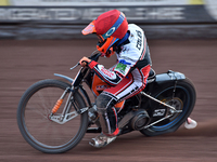 Connor Coles of Belle Vue Cool Running Colts during the National Development League match between Belle Vue Aces and Eastbourne Seagulls at...