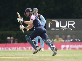 Robbie White of Middlesex  bats during the Royal London One Day Cup match between Middlesex County Cricket Club and Durham County Cricket Cl...