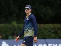 Cameron Bancroft of Durham warms up during the Royal London One Day Cup match between Middlesex County Cricket Club and Durham County Cricke...