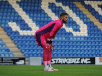 Ipswichs Tomas Holy during the Pre-season Friendly match between Colchester United and Ipswich Town at the Weston Homes Community Stadium, C...