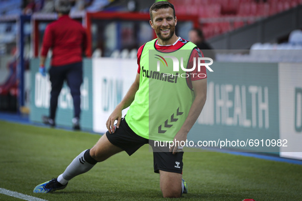   Adam Matthews of Charlton Athletic warms up during the Pre-season Friendly match between Crystal Palace and Charlton Athletic at Selhurst...
