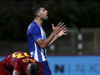 Mehdi Taremi of FC Porto reacts during an international club friendly football match between AS Roma and FC Porto at the Bela Vista stadium...