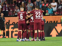 Players of CFR Cluj, celebrating during CFR Cluj vs  Lincoln Red Imps FC, UEFA Champions League, Dr. Constantin Radulescu Stadium, Cluj-Napo...
