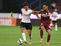 Mario Camora (L) in action during CFR Cluj vs  Lincoln Red Imps FC, UEFA Champions League, Dr. Constantin Radulescu Stadium, Cluj-Napoca, Ro...