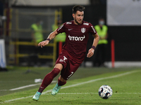 Adrian Paun, winger of CFR Cluj, in action during CFR Cluj vs  Lincoln Red Imps FC, UEFA Champions League, Dr. Constantin Radulescu Stadium,...