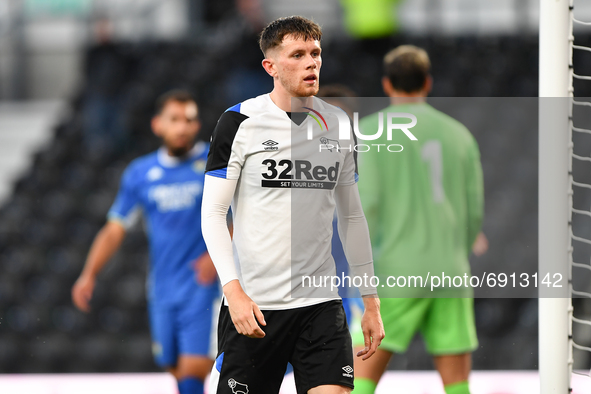 
Max Bird of Derby County during the Pre-season Friendly match between Derby County and Real Betis Balompi at the Pride Park, Derby on Wedne...