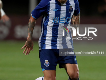 Otavio of FC Porto in action during an international club friendly football match between AS Roma and FC Porto at the Bela Vista stadium in...