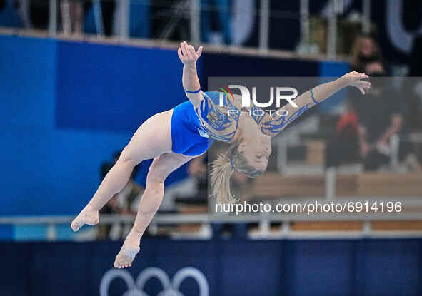 Pauline Schaefer-Betz of Germany during the all around artistic gymnastics final at the Olympics at Ariake Gymnastics Centre, Tokyo, Japan o...