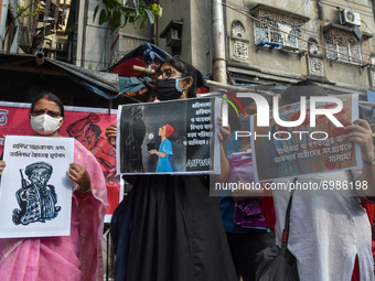 All India Progressive Woman's Association organized a protest demonstration against the takeover of Afghanistan by Taliban forces . They dem...