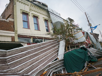 Fallen debris is seen following Hurricane Ida, Wednesday, September 1, 2021, in Ponchatoula, Louisiana, United States. (