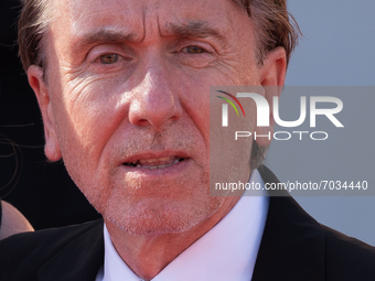 Tim Roth attends the red carpet of the movie ''Sundown'' during the 78th Venice International Film Festival on September 05, 2021 in Venice,...