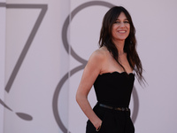Charlotte Gainsbourg attends the red carpet of the movie ''Sundown'' during the 78th Venice International Film Festival on September 05, 202...