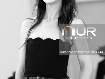 (EDITOR'S NOTE: Image was converted to black and white) Charlotte Gainsbourg attends the red carpet of the movie 