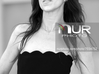(EDITOR'S NOTE: Image was converted to black and white) Charlotte Gainsbourg attends the red carpet of the movie 