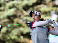  Chella Choi of South Korea follows her shot off the 9th tee during the second round of the Meijer LPGA Classic golf tournament at Blythefie...
