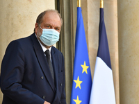 FRANCE – PARIS – POLITICS – GOVERNMENT - COUNCIL OF MINISTERS - French Justice Minister Eric Dupond-Moretti leaves The Elysee Presidential P...
