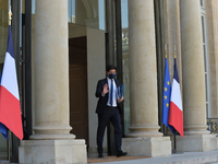 FRANCE – PARIS – POLITICS – GOVERNMENT - COUNCIL OF MINISTERS - French Agriculture Minister Julien Denormandie  leaves The Elysee Presidenti...