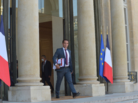 French Junior Transports Minister Jean-Baptiste Djebbari leaves The Elysee Presidential Palace after the Council of Ministers - September 8,...