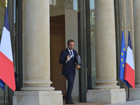 FRANCE – PARIS – POLITICS – GOVERNMENT - COUNCIL OF MINISTERS - French Overseas Minister Sebastien Lecornu  leaves The Elysee Presidential P...
