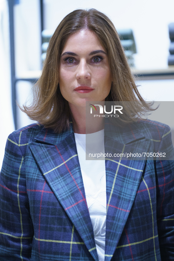 Lourdes Montes presents the women's fashion collection of the firm Silbon, on 10 September, 2021 in Madrid, Spain. 