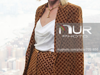 MANHATTAN, NEW YORK CITY, NEW YORK, USA - SEPTEMBER 09: Actress Naomi Watts poses at a New York Fashion Week 2021 kickoff event held at the...