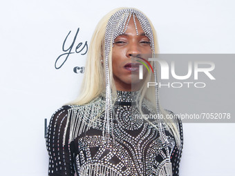 MANHATTAN, NEW YORK CITY, NEW YORK, USA - SEPTEMBER 09: Chauncey Dominique arrives at The Daily Front Row 8th Annual Fashion Media Awards he...