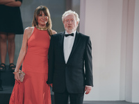 Giannina Facio and Director Ridley Scott attend the red carpet of the movie 