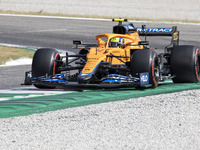 Lando Norris, McLaren f1 competes during the Formula 1 Heineken Gran Premio D'italia 2021, Italian Grand Prix, 14th round of the 2021 FIA Fo...