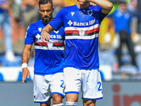 MAYA YOSHIDA (Sampdoria), celebrates after scoring a goal during the Italian football Serie A match UC Sampdoria vs Inter - FC Internazional...