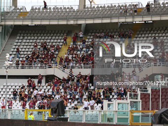 Supporters Salernitana during the Italian football Serie A match Torino FC vs US Salernitana on September 12, 2021 at the Olimpico Grande To...