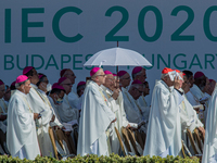 Bishops attend the closing mass on 52nd International Eucharistic Congress at 12. Sept. 2021, Budapest, Hungary. (