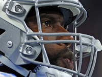 Detroit Lions tight end Darren Fells (80) looks on from the sidelines during an NFL football game between the Detroit Lions and the San Fran...